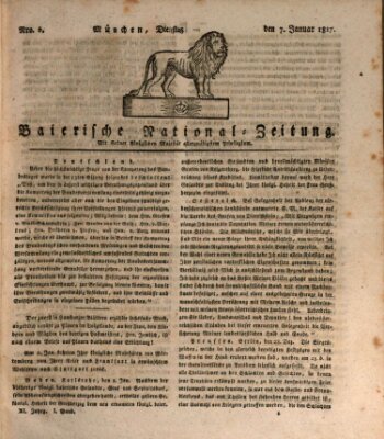 Baierische National-Zeitung Dienstag 7. Januar 1817