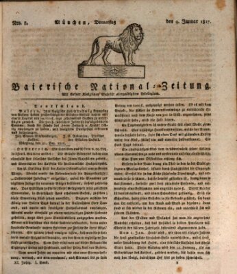Baierische National-Zeitung Donnerstag 9. Januar 1817