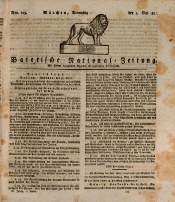 Baierische National-Zeitung Donnerstag 1. Mai 1817