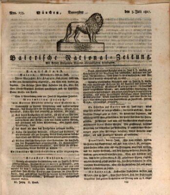 Baierische National-Zeitung Donnerstag 3. Juli 1817