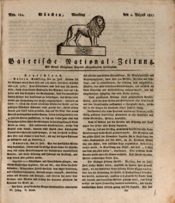 Baierische National-Zeitung Montag 4. August 1817