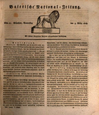 Baierische National-Zeitung Donnerstag 5. März 1818