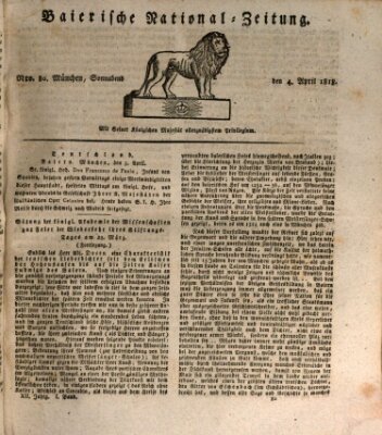 Baierische National-Zeitung Samstag 4. April 1818
