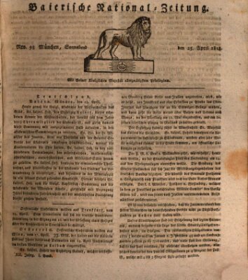 Baierische National-Zeitung Samstag 25. April 1818