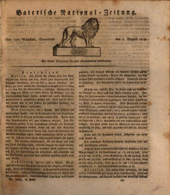 Baierische National-Zeitung Samstag 8. August 1818