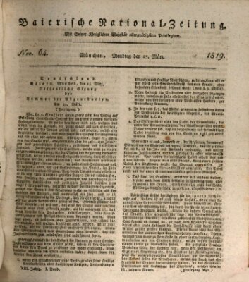 Baierische National-Zeitung Montag 15. März 1819