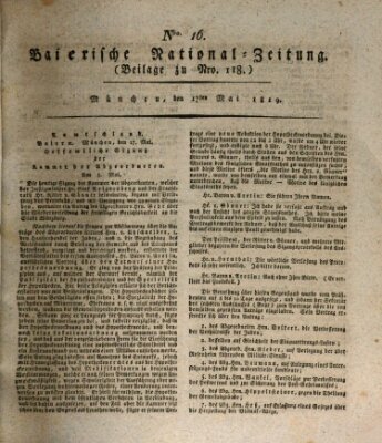 Baierische National-Zeitung Montag 17. Mai 1819