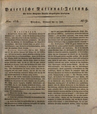 Baierische National-Zeitung Mittwoch 28. Juli 1819