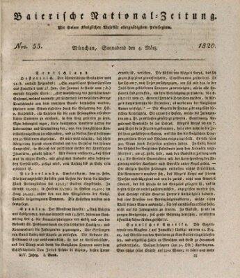 Baierische National-Zeitung Samstag 4. März 1820
