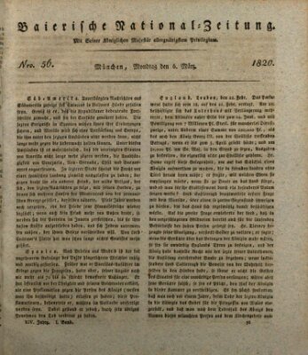 Baierische National-Zeitung Montag 6. März 1820