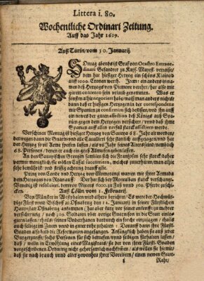 Wochentliche Ordinari Zeitung (Süddeutsche Presse) Dienstag 30. Januar 1629