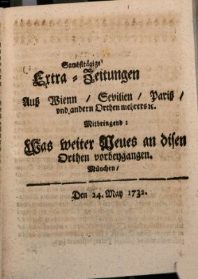 Mercurii Relation, oder wochentliche Ordinari Zeitungen von underschidlichen Orthen (Süddeutsche Presse) Samstag 24. Mai 1732