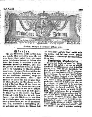 Münchner Zeitung (Süddeutsche Presse) Montag 19. Mai 1783