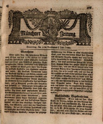 Münchner Zeitung (Süddeutsche Presse) Donnerstag 30. Juni 1785