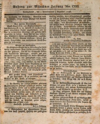Münchner Zeitung (Süddeutsche Presse) Samstag 5. August 1786