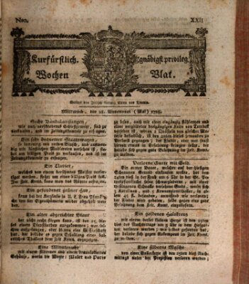 Kurfürstlich gnädigst privilegirte Münchner-Zeitung (Süddeutsche Presse) Mittwoch 28. Mai 1788