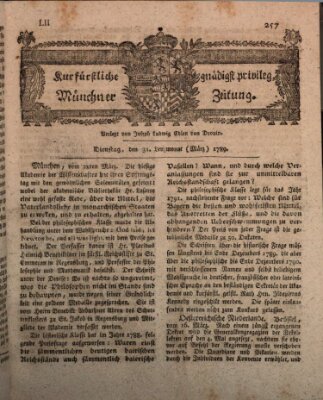 Kurfürstlich gnädigst privilegirte Münchner-Zeitung (Süddeutsche Presse)