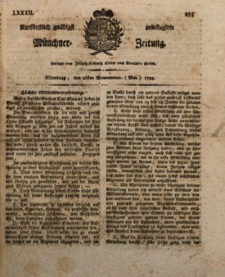 Kurfürstlich gnädigst privilegirte Münchner-Zeitung (Süddeutsche Presse) Montag 26. Mai 1794