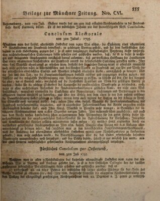 Kurfürstlich gnädigst privilegirte Münchner-Zeitung (Süddeutsche Presse) Donnerstag 9. Juli 1795