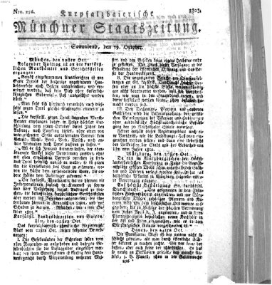 Kurpfalzbaierische Münchner Staats-Zeitung (Süddeutsche Presse) Samstag 29. Oktober 1803