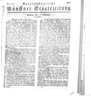 Kurpfalzbaierische Münchner Staats-Zeitung (Süddeutsche Presse) Freitag 25. November 1803