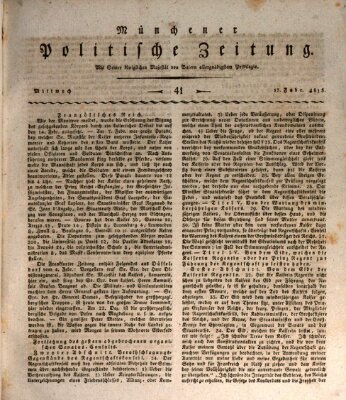 Münchener politische Zeitung (Süddeutsche Presse) Mittwoch 17. Februar 1813