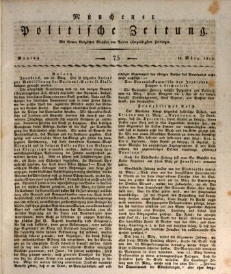 Münchener politische Zeitung (Süddeutsche Presse) Montag 29. März 1813