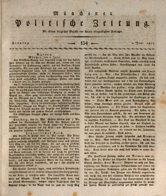 Münchener politische Zeitung (Süddeutsche Presse) Freitag 4. Juni 1813