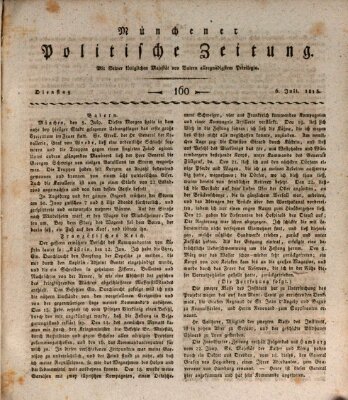 Münchener politische Zeitung (Süddeutsche Presse) Dienstag 6. Juli 1813