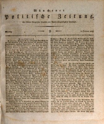 Münchener politische Zeitung (Süddeutsche Presse) Montag 11. Januar 1819