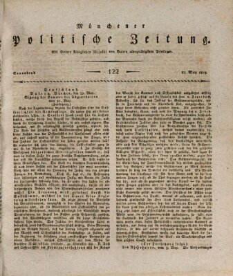 Münchener politische Zeitung (Süddeutsche Presse) Samstag 22. Mai 1819
