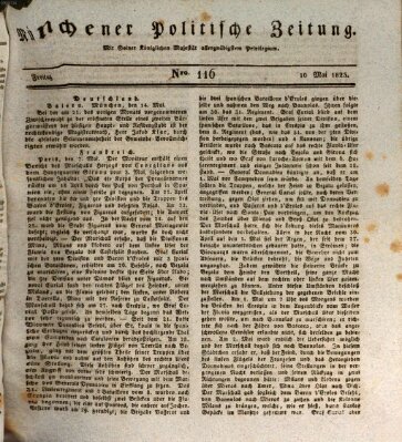 Münchener politische Zeitung (Süddeutsche Presse) Freitag 16. Mai 1823