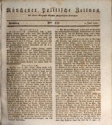 Münchener politische Zeitung (Süddeutsche Presse) Donnerstag 5. Juni 1823