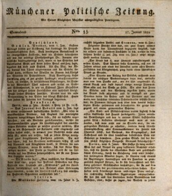 Münchener politische Zeitung (Süddeutsche Presse) Samstag 17. Januar 1824