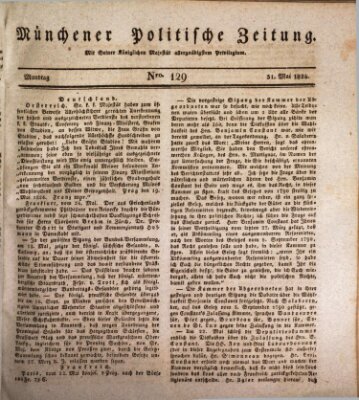 Münchener politische Zeitung (Süddeutsche Presse) Montag 31. Mai 1824