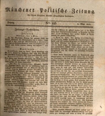 Münchener politische Zeitung (Süddeutsche Presse) Freitag 5. Mai 1826