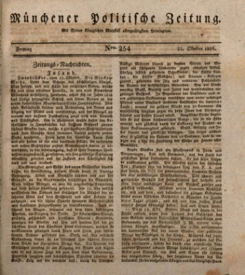 Münchener politische Zeitung (Süddeutsche Presse) Freitag 27. Oktober 1826