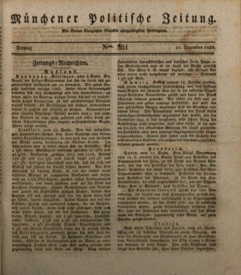 Münchener politische Zeitung (Süddeutsche Presse) Freitag 19. Dezember 1828