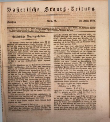 Münchener politische Zeitung (Süddeutsche Presse) Samstag 10. März 1832