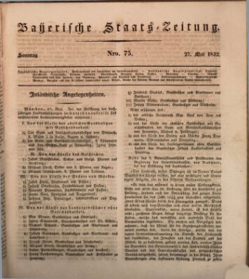 Münchener politische Zeitung (Süddeutsche Presse) Sonntag 27. Mai 1832
