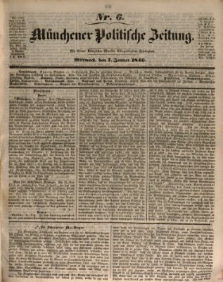 Münchener politische Zeitung (Süddeutsche Presse) Mittwoch 7. Januar 1846
