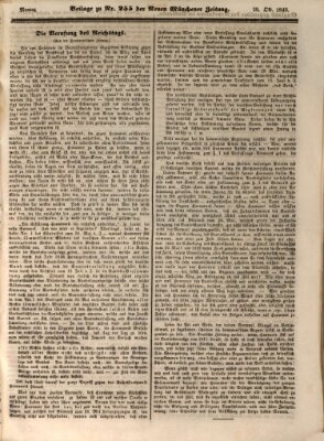 Neue Münchener Zeitung (Süddeutsche Presse) Montag 29. Oktober 1849