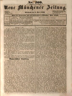 Neue Münchener Zeitung (Süddeutsche Presse) Mittwoch 8. Mai 1850