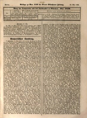 Neue Münchener Zeitung (Süddeutsche Presse) Montag 20. Mai 1850