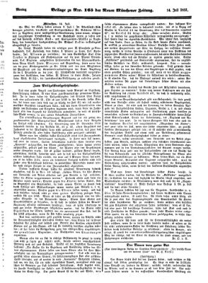Neue Münchener Zeitung (Süddeutsche Presse) Montag 14. Juli 1851