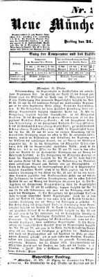 Neue Münchener Zeitung (Süddeutsche Presse) Freitag 31. Oktober 1851