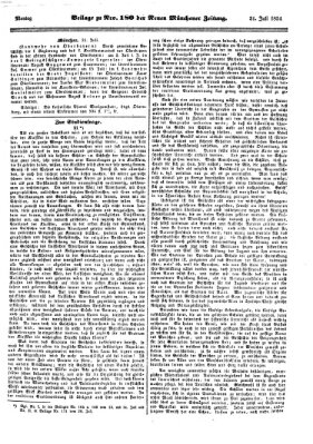 Neue Münchener Zeitung (Süddeutsche Presse) Montag 31. Juli 1854