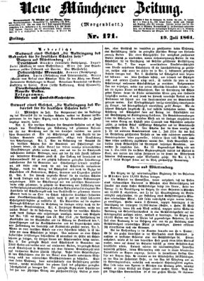 Neue Münchener Zeitung (Süddeutsche Presse) Freitag 19. Juli 1861