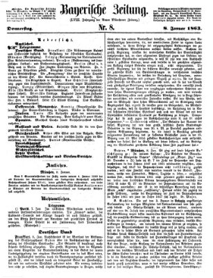 Bayerische Zeitung (Süddeutsche Presse) Donnerstag 8. Januar 1863