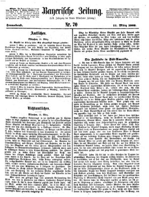 Bayerische Zeitung (Süddeutsche Presse) Samstag 11. März 1865